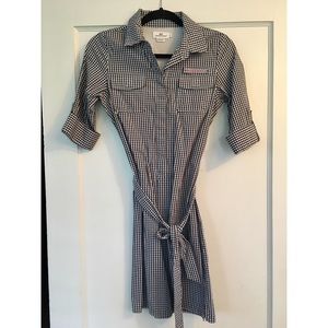 Vineyard Vines Gingham Shirt Dress